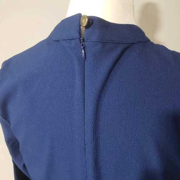 Tavin Womans Blue/Brown Floral Long Maxi Dress,Size 6. - Picture 4 of 7